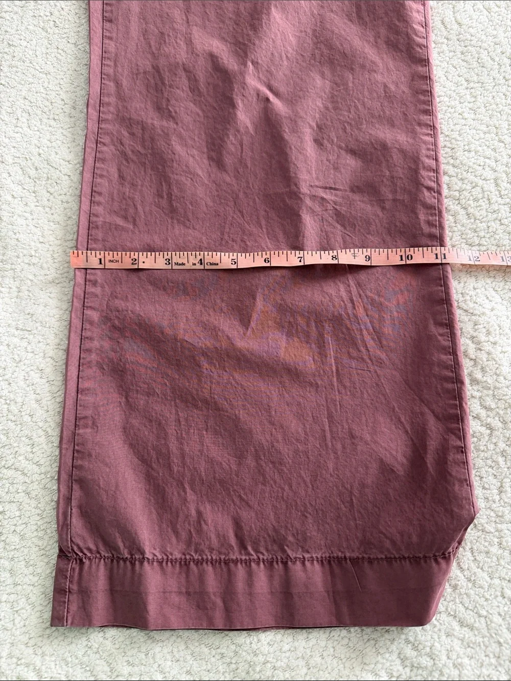 Calvin Klein Jeans 100% Cotton Rosey Pink Pleated Wide Leg Pants - size 8